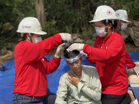 Diễn tập ứng phó thiên tai, nâng cao khả năng phòng ngừa, giải quyết các tình huống nguy hiểm