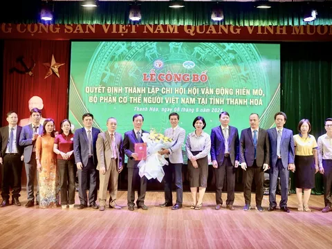 Thanh Hóa: Thành lập Chi hội Hội vận động hiến mô, bộ phận cơ thể người và phát động đăng ký hiến tặng mô, tạng
