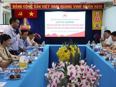 Hội Chữ thập đỏ Bắc Ninh thăm và trao đổi kinh nghiệm tại TP Hồ Chí Minh