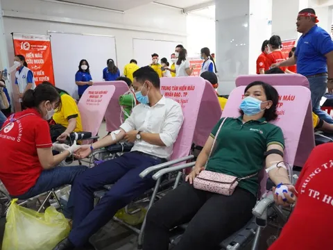TP Hồ Chí Minh: Hàng ngàn người tham dự ngày hội hiến máu tình nguyện