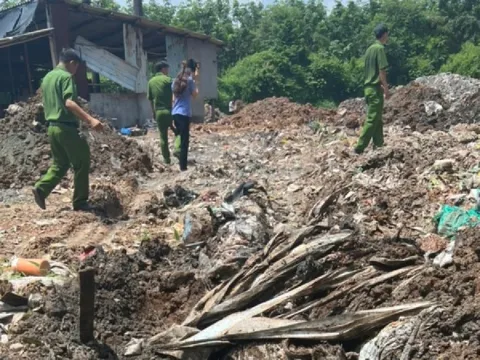 Phát hiện vụ chôn hơn 2.100 tấn chất thải trái phép ở Bình Dương