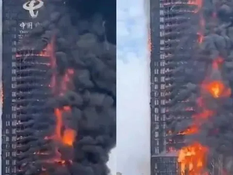 Đã khống chế được vụ cháy tòa nhà chọc trời tại Trung Quốc