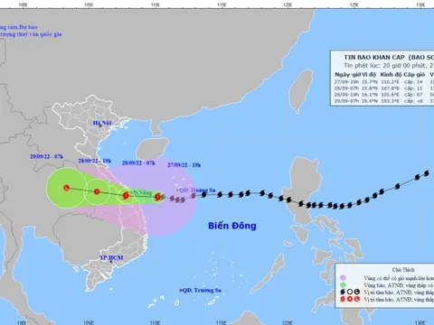 Bão Noru đang ở thời điểm mạnh nhất và không có khả năng thành siêu bão