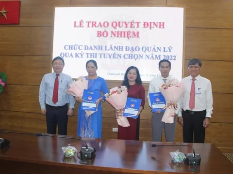 TP.HCM trao quyết định bổ nhiệm 3 phó hiệu trưởng sau kỳ thi tuyển chọn