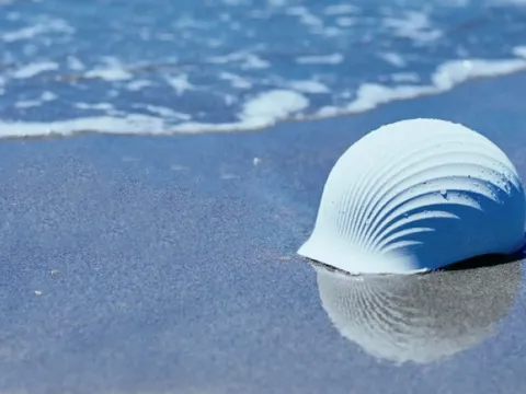 Mũ bảo hiểm được làm từ vỏ sò bỏ đi thân thiện với môi trường