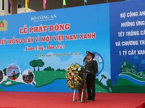 Bộ Công an phấn đấu năm 2025 đạt kết quả cao nhất trong Chương trình trồng 1 tỷ cây xanh