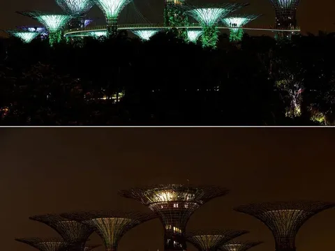 Hình ảnh những địa danh nổi tiếng thế giới khi tắt đèn hưởng ứng Giờ Trái đất