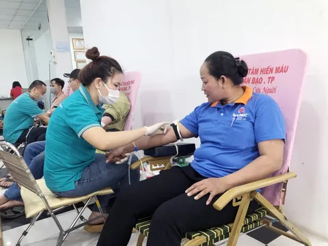 Ngày hội hiến máu 'Giọt hồng Qui Phúc' 2023