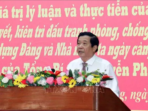 Cuốn sách của Tổng Bí thư Nguyễn Phú Trọng: Kiên định, nhất quán về xây dựng, chỉnh đốn Đảng