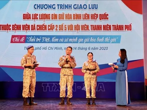 Thanh niên TP Hồ Chí Minh giao lưu với Lực lượng gìn giữ hòa bình LHQ tại Nam Sudan
