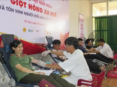 Ngày hội hiến máu 'Giọt hồng xứ Huế'