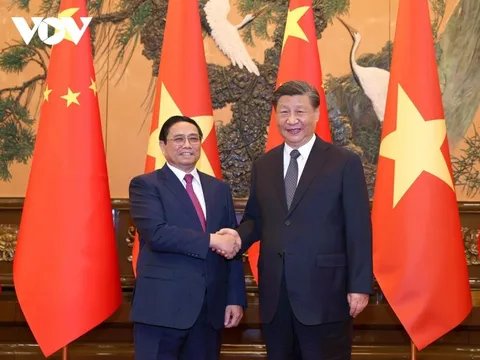 Thủ tướng Phạm Minh Chính hội kiến Tổng Bí thư, Chủ tịch Trung Quốc Tập Cận Bình