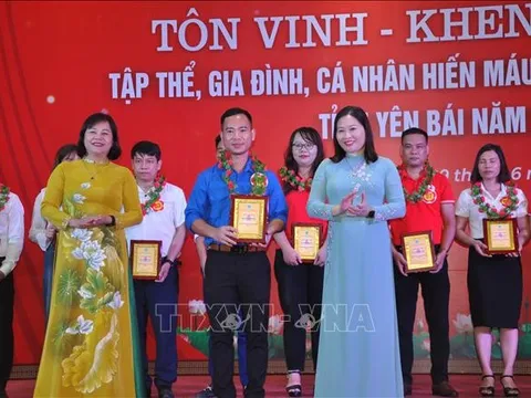 Yên Bái: Tôn vinh những tấm gương hiến máu tình nguyện tiêu biểu