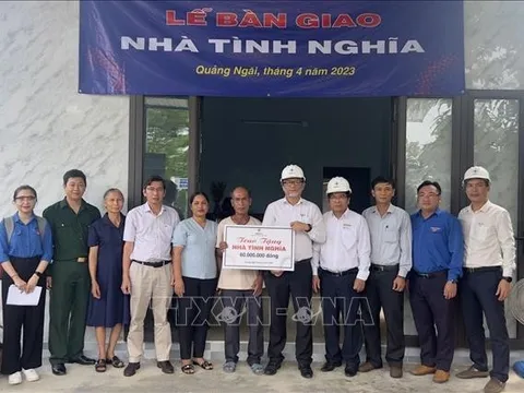 Trao Nhà tình nghĩa tặng người nghèo, đồng bào dân tộc thiểu số tỉnh Quảng Ngãi 