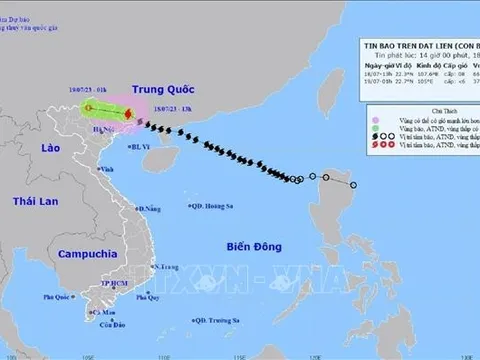 Ứng phó với bão số 1: Bão trên đất liền, Bắc Bộ chuẩn bị đón mưa lớn