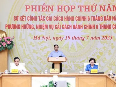 Thủ tướng chủ trì phiên họp thứ 5 Ban Chỉ đạo cải cách hành chính của Chính phủ