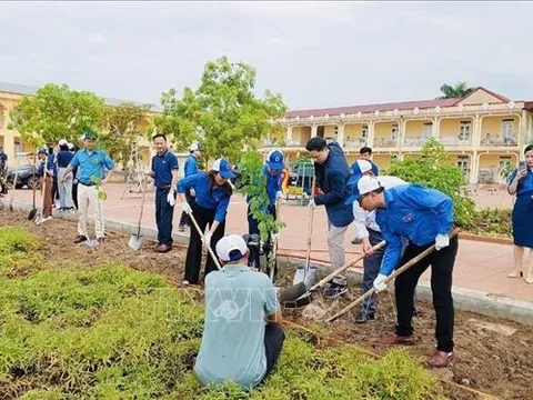 Thực hiện chương trình 'Triệu cây xanh - Vì một Việt Nam xanh' tại Hải Dương