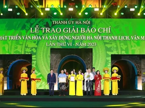 33 tác phẩm đoạt Giải báo chí về Phát triển văn hóa và xây dựng người Hà Nội thanh lịch, văn minh