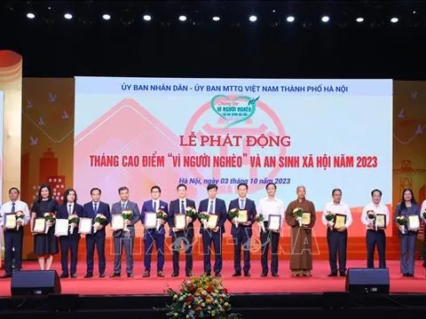 Hà Nội phát động Tháng cao điểm 'Vì người nghèo và an sinh xã hội' năm 2023