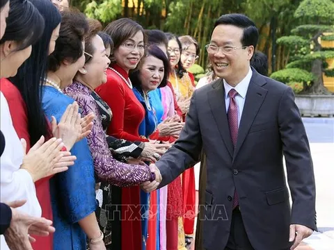 Chủ tịch nước Võ Văn Thưởng gặp mặt các nữ doanh nhân tiêu biểu