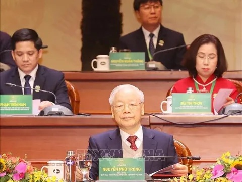 Tổng Bí thư Nguyễn Phú Trọng dự Đại hội Hội Nông dân Việt Nam lần thứ VIII