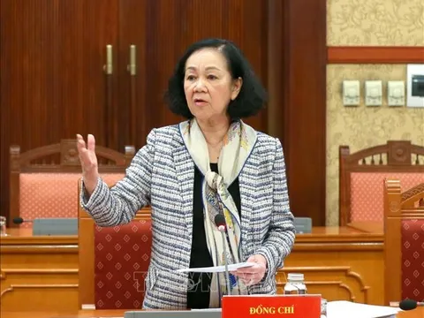 Thường trực Ban Bí thư Trương Thị Mai chủ trì giao ban công tác quý IV/2023