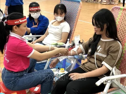 Bình Định: Chương trình 'Chủ nhật Đỏ' lần thứ I năm 2024 thu được 700 đơn vị máu