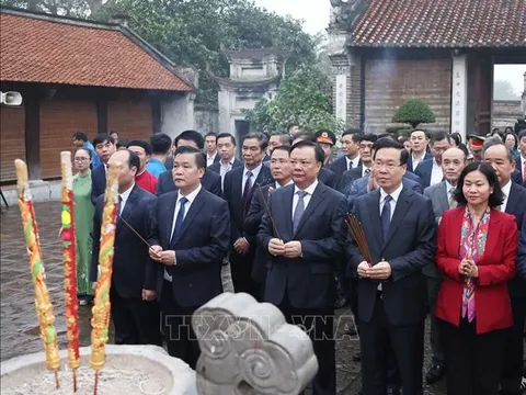 Chủ tịch nước Võ Văn Thưởng dâng hương tưởng niệm Đức vua An Dương Vương