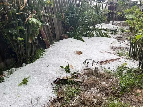 Điện Biên: Mưa đá, dông lốc, lũ quét làm nhiều người bị thương