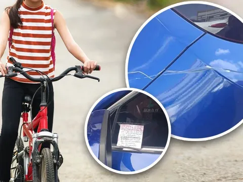 Nữ sinh làm xước xe ô tô, chủ xe không bắt đền tiền còn có hành động ấm lòng