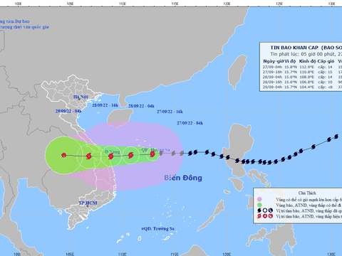 Bão số 4 giật cấp 16, cảnh báo một số tỉnh miền Trung có mưa rất to