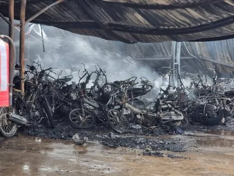 Nguyên nhân vụ cháy 500 xe máy , thiệt hại 10 tỷ đồng ở Nam Định