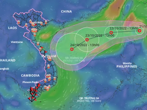 2 kịch bản cho áp thấp nhiệt đới có khả năng mạnh lên thành bão, sắp tiến vào Biển Đông