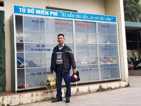 Ấm áp với tủ quần áo miễn phí trong trường học vùng cao xứ Thanh