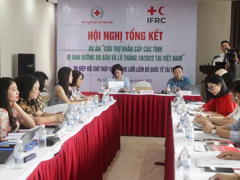 Hội nghị tổng kết dự án “Cứu trợ khẩn cấp các tỉnh bị ảnh hưởng do bão và lũ tháng 10/2022 tại Việt Nam"