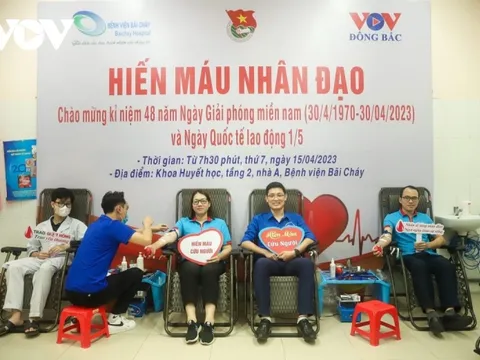 Hơn 200 đơn vị máu hiến tặng kho dự trữ huyết học bệnh viện Bãi Cháy