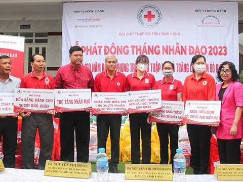 Vĩnh Long phát động "Tháng Nhân đạo 2023": Điểm tựa để người được trợ giúp vươn lên trong cuộc sống.