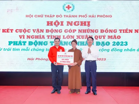 Hải Phòng: Hội Chữ thập đỏ thành phố phát động tháng Nhân đạo năm 2023