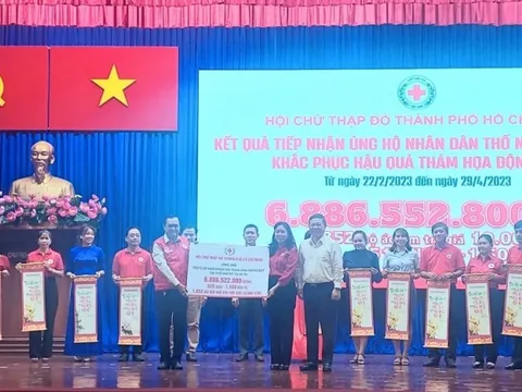 TP Hồ Chí Minh: Tiếp nhận gần 91 tỷ đồng hưởng ứng Tháng Nhân đạo 2023