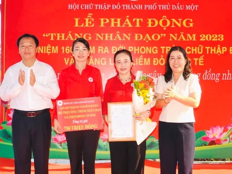Bình Dương: TP Thủ Dầu Một phát động Tháng Nhân đạo 2023