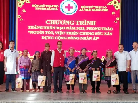 Lào Cai: Nhiều hoạt động hưởng ứng Tháng nhân đạo 2023 tại huyện Bắc Hà