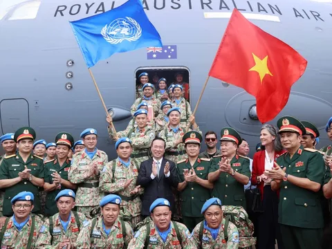 Chủ tịch nước tiễn lực lượng lên đường làm nhiệm vụ gìn giữ hòa bình Liên Hợp Quốc