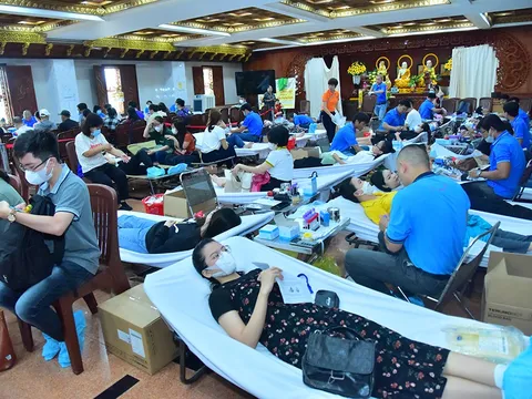 TP.HCM: Hiến máu nhân đạo lần thứ 76 tại chùa Giác Ngộ