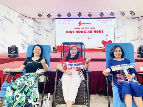 78 cán bộ, đoàn viên Công đoàn ngành Giáo dục Nghệ An tham gia hiến máu