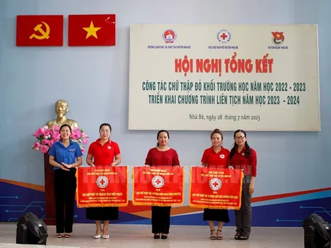 Huyện Nhà Bè (TP Hồ Chí Minh): Hơn 1,5 tỷ đồng thực hiện các hoạt động xã hội nhân đạo của Hội Chữ thập đỏ khối trường học
