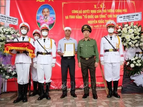 Truy tặng Huân chương Bảo vệ Tổ quốc cho 3 cảnh sát giao thông hy sinh ở đèo Bảo Lộc