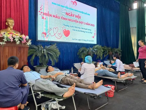 Quảng Nam: Huyện Quế Sơn vận động hiến 418 đơn vị máu