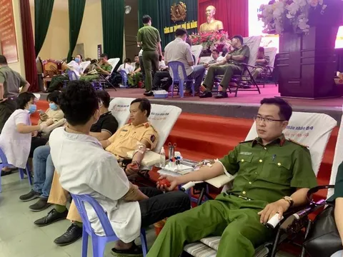 Công an TP Đà Nẵng vận động hiến gần 450 đơn vị máu đợt 2 năm 2023