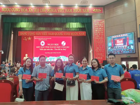 Bắc Giang: Ngày hội hiến máu tình nguyện tại huyện Lạng Giang