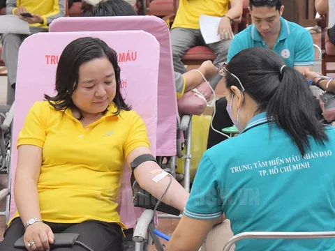 Cán bộ, công nhân viên Bưu điện TP Hồ Chí Minh hiến hơn 300 đơn vị máu